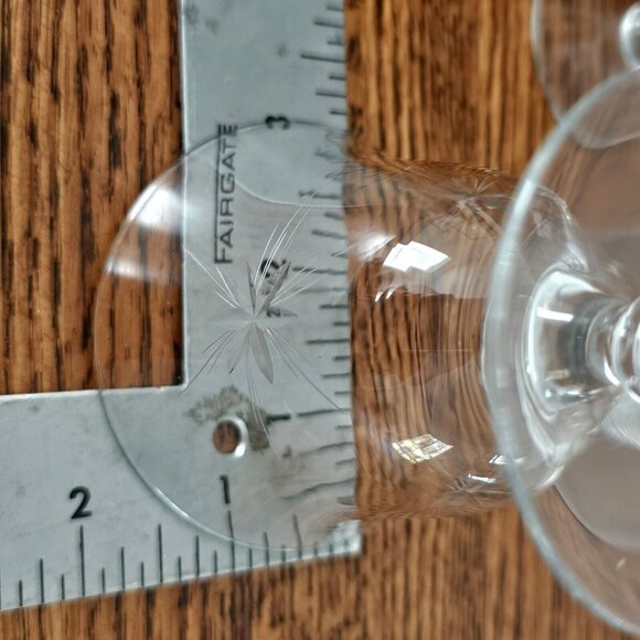 Etched Atomic Starburst Cocktail Glasses MCM 6-point star Susquehanna dessert (3 - Picture 14 of 14